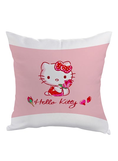 Buy Hello Kitty Printed Pillow Pink/White/Red 40x40cm in UAE