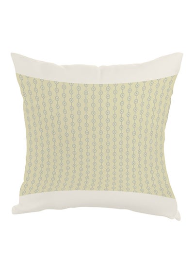 Buy Motifs Printed Pillow Beige/White 40x40cm in Egypt