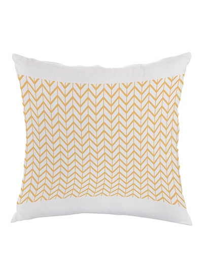 Buy Motifs Printed Pillow Orange/White 40x40cm in Saudi Arabia