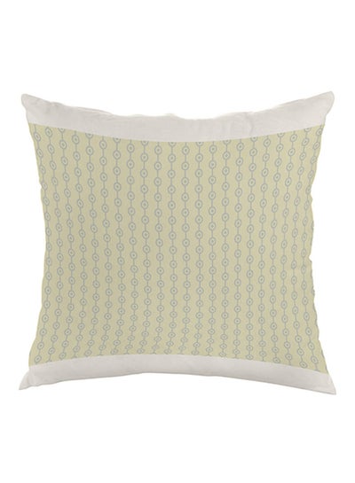 Buy Motifs Printed Pillow Beige/White 40x40cm in Saudi Arabia