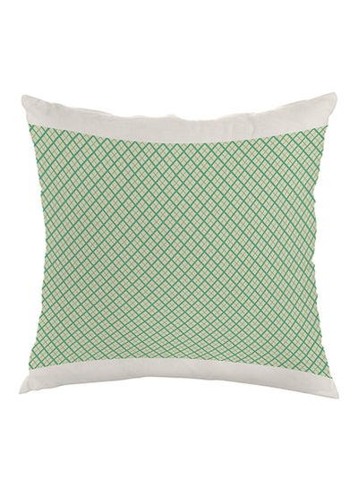 Buy Motifs Printed Pillow Green/Beige 40x40cm in Egypt