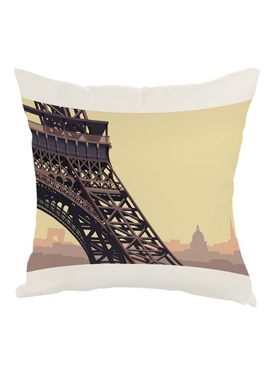 Buy Painting Paris Printed Pillow Multicolour 40 x 40cm in Saudi Arabia