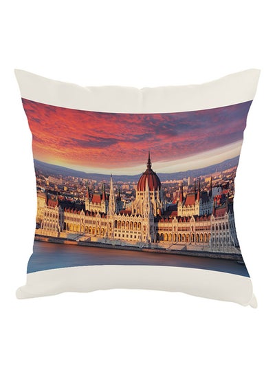 Buy Painting Paris Printed Pillow Multicolour 40 x 40cm in Egypt