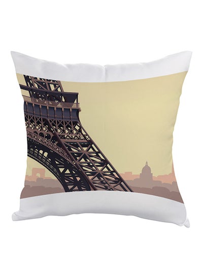 Buy Painting Paris Printed Pillow Multicolour 40 x 40cm in Saudi Arabia