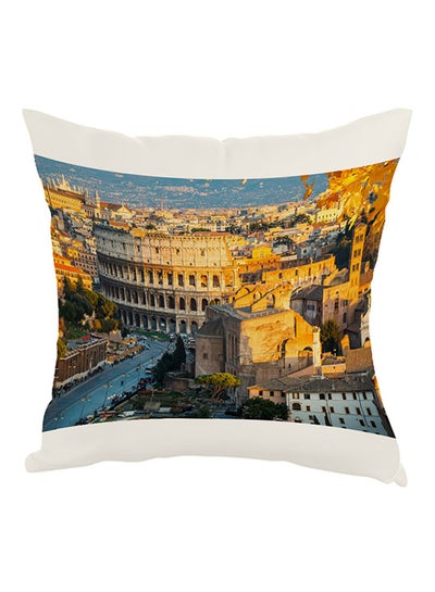 Buy Painting Rome Printed Pillow Multicolour 40 x 40cm in Saudi Arabia