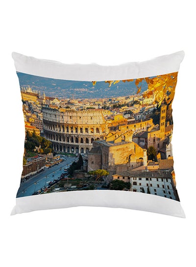 Buy Painting Rome Printed Pillow Multicolour 40 x 40cm in Saudi Arabia