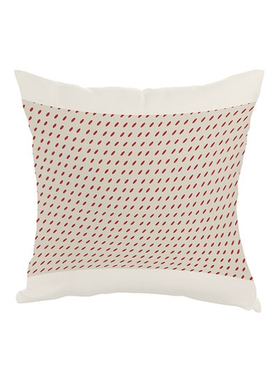 Buy Point Printed Pillow Beige/Red 40 x 40cm in Egypt