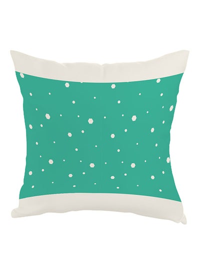 Buy Snowfall Printed Pillow Green/White 40 x 40cm in Egypt