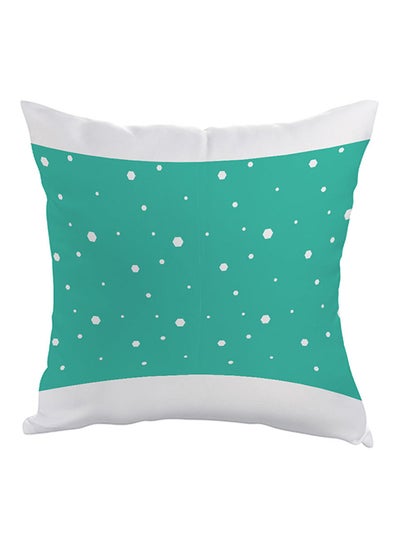 Buy Snowfall Printed Pillow Green/White 40 x 40cm in Egypt