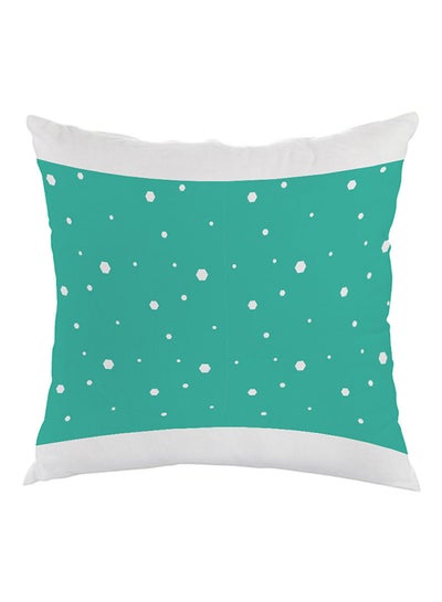 Buy Snowfall Printed Pillow Green/White 40 x 40cm in Egypt