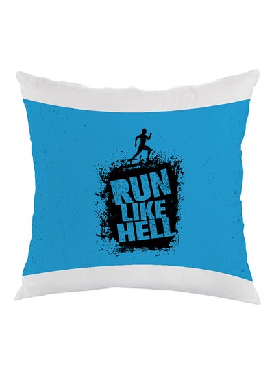 Buy Sport Printed Pillow Blue/White/Black 40 x 40cm in Egypt