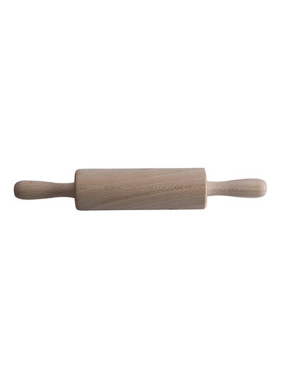 Buy Mini Wooden Bread Rolling PIn Light Wood 23x24.1x6.3centimeter in UAE