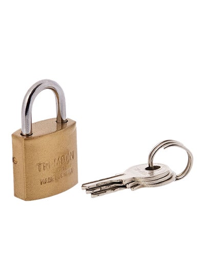 Buy Brass Heavy Duty Padlock Gold/Silver in UAE