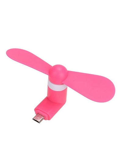 Buy Portable Mini USB Electric Cooling Fan For Android LPF001201 Pink in UAE