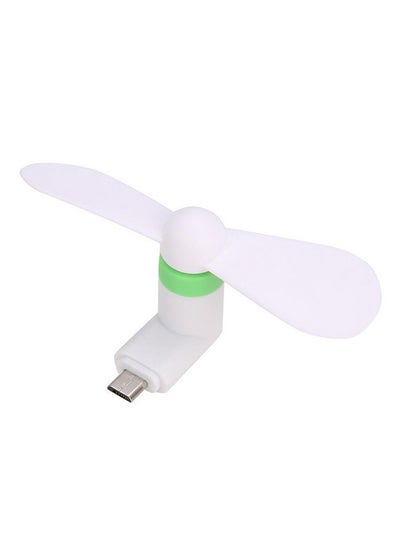 Buy Portable Mini USB Electric Cooling Fan For Android LPF001201 White in UAE