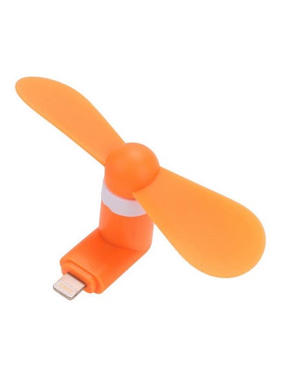 Buy Portable Mini USB Electric Cooling Fan For Apple iPhone L LPF001202 Orange in UAE