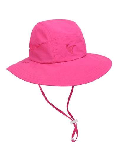 Buy Vepeal Hollow Brimmed Sun Hat Pink in Saudi Arabia