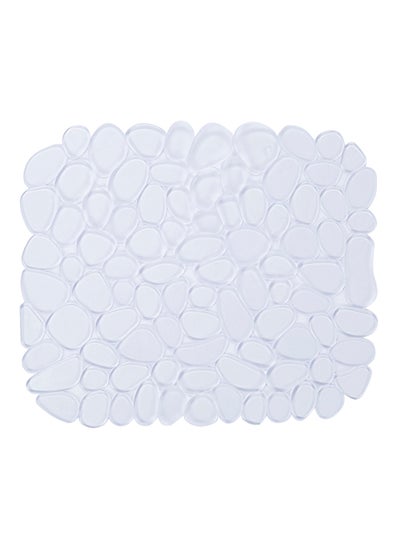 Buy Pebble Sink Mat White 10.75x12.25inch in UAE