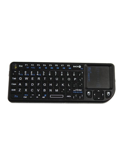 Buy Handheld Wireless Keyboard With Touchpad Mouse For PC/Notebook/Smart TV Black in UAE