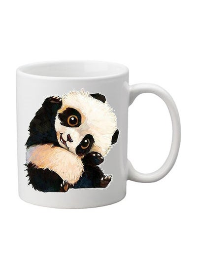 Buy Panda Printed Mug White/Black/Beige in Egypt