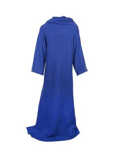 Buy Wearable Long Sleeve Blanket Blue One Size in UAE