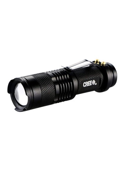 Buy 3 Mode Zoomable LED Flashlight Black 100grams in UAE