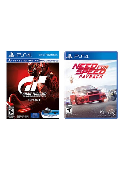 Gran Turismo Sport + Need For Speed Payback - PlayStation 4 (PS4) in UAE | Noon UAE | kanbkam