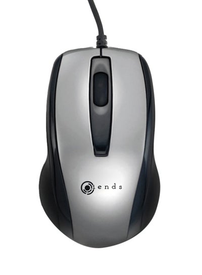 Buy Wired USB Optical Mouse Black/Silver in Saudi Arabia