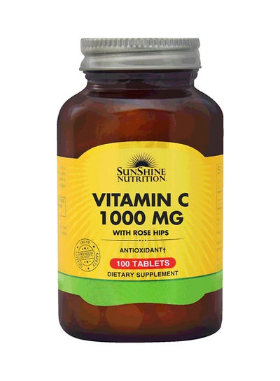 Buy Vitamin C With Rose Hips Dietary Supplement 100 Tablets in UAE