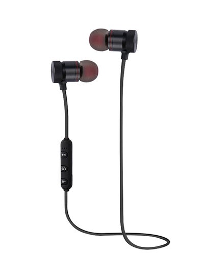 Buy In-Ear Bluetooth Magnetic Earphones Black in Saudi Arabia