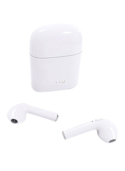 Buy Bluetooth In-Ear Earbuds With Mic White in Saudi Arabia