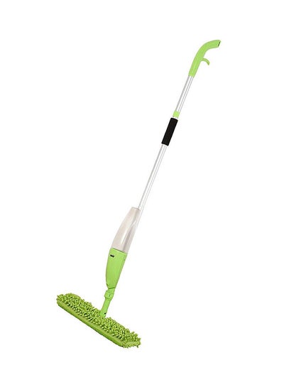 Buy Spray Mop With Microfiber Cleaning Pad Green/White/Silver in UAE