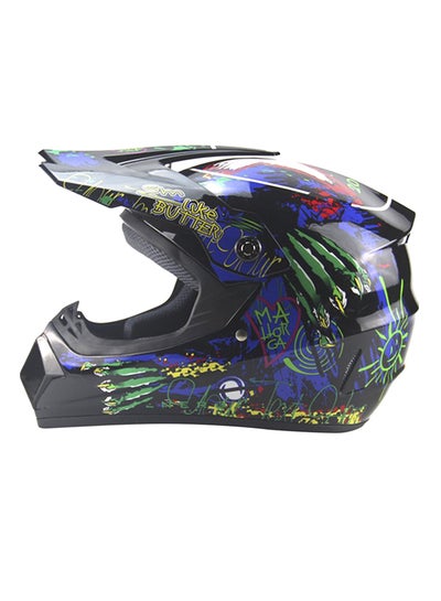 Buy 3-Piece Full Face Racing Motorcycle Helmet Kit in Saudi Arabia