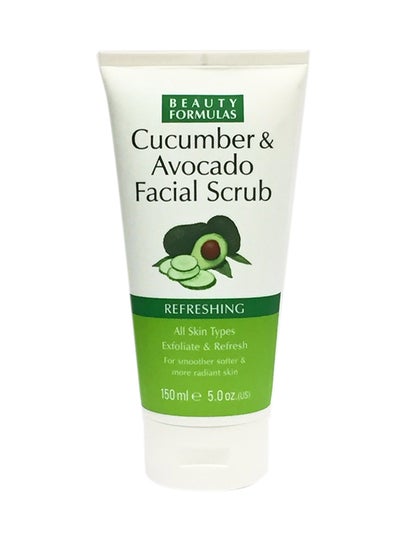Buy Cucumber And Avocdo Facial Scrub White 150ml in UAE