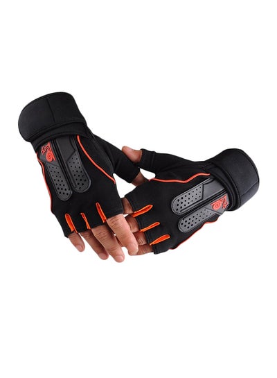 Buy Training Exercise Weight Lifting Half Gloves in UAE