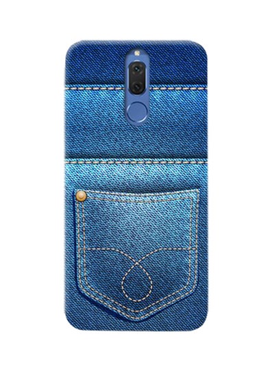 Buy Thermoplastic Polyurethane Jeans Pattern Case Cover For Huawei Mate 10 Lite Blue in UAE