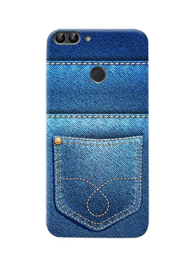 Buy Thermoplastic Polyurethane Jeans Pattern Case Cover For Huawei P Smart Blue in UAE