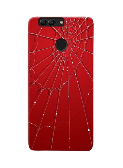 Buy Thermoplastic Polyurethane Spider Web Pattern Case Cover For Huawei Nova 2 Plus Red in UAE