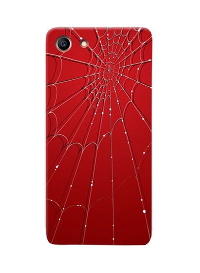 Buy Thermoplastic Polyurethane Spider Web Pattern Case Cover For Oppo A83 Red in UAE