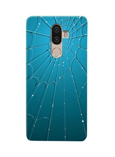 Buy Thermoplastic Polyurethane Spider Web Pattern Case Cover For Lenovo K8 Note Blue in UAE