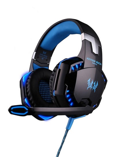 Buy Stereo Bass Over-Ear Gaming Headset With Microphone For PS4/PS5/XOne/XSeries/NSwitch/PC in Saudi Arabia