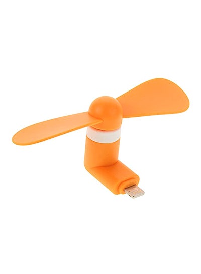 Buy Portable Mini USB Mobile Fan 2724340300337 Orange in UAE