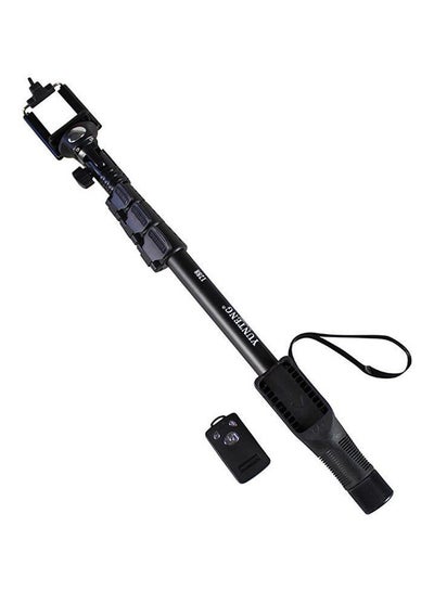 Buy Monopod Handheld Pole Selfie Stick With Shutter Remote Black in Saudi Arabia