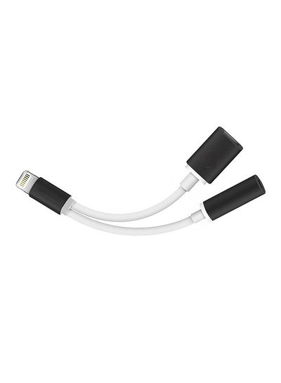 Buy 2-In-1 USB Lighting Charging Cable White in Saudi Arabia