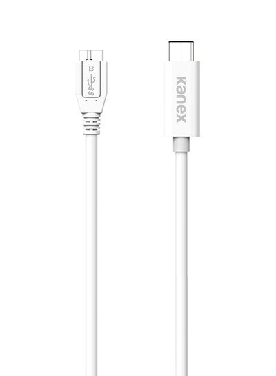 Buy USB-C To USB-3.0 Charge And Sync Cable White in UAE