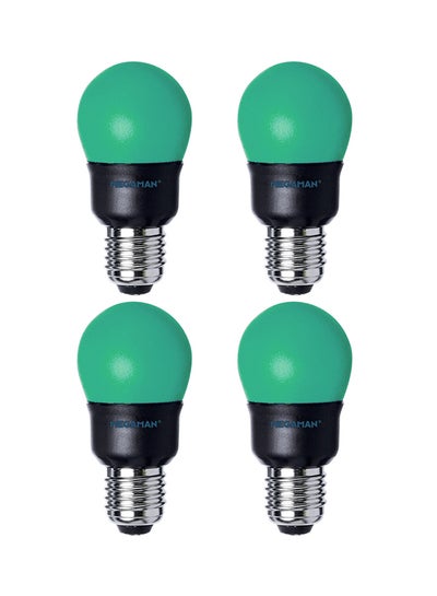 Buy 4-Piece Megaman 7W CFL Bulb Green Light 90x45mm in UAE