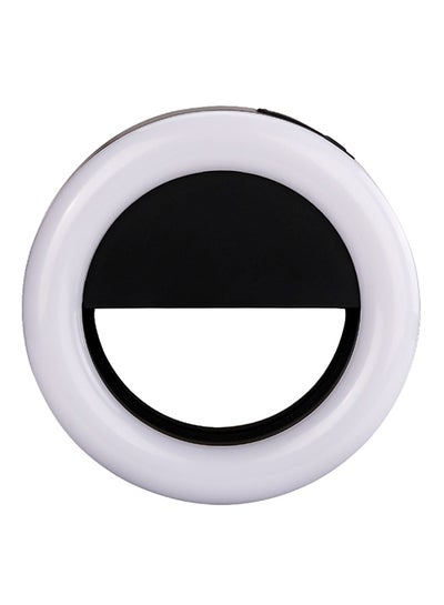 Buy Rechargeable 36-LED Selfie Ring Light Black/White in UAE