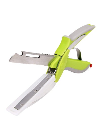 Buy New Smart Cutter 6 in 1 Knife And Cutting Board Clear/Green Standard in Saudi Arabia