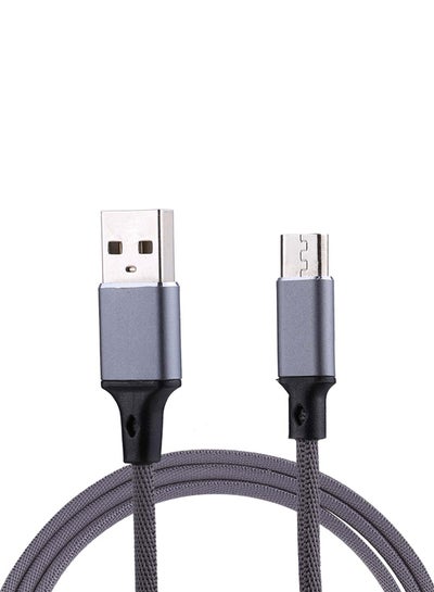 Buy Micro USB Data Sync Charging Cable Grey in Saudi Arabia