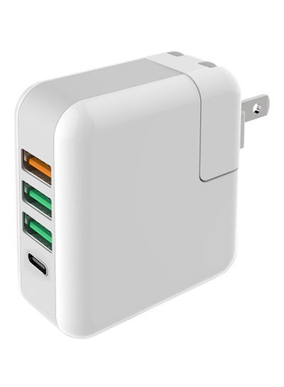 Buy 4-Port Travel Charger - US Plug White in UAE